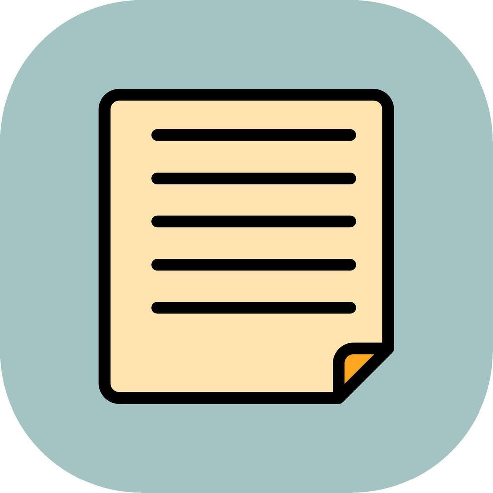 Document Colorful Icon vector