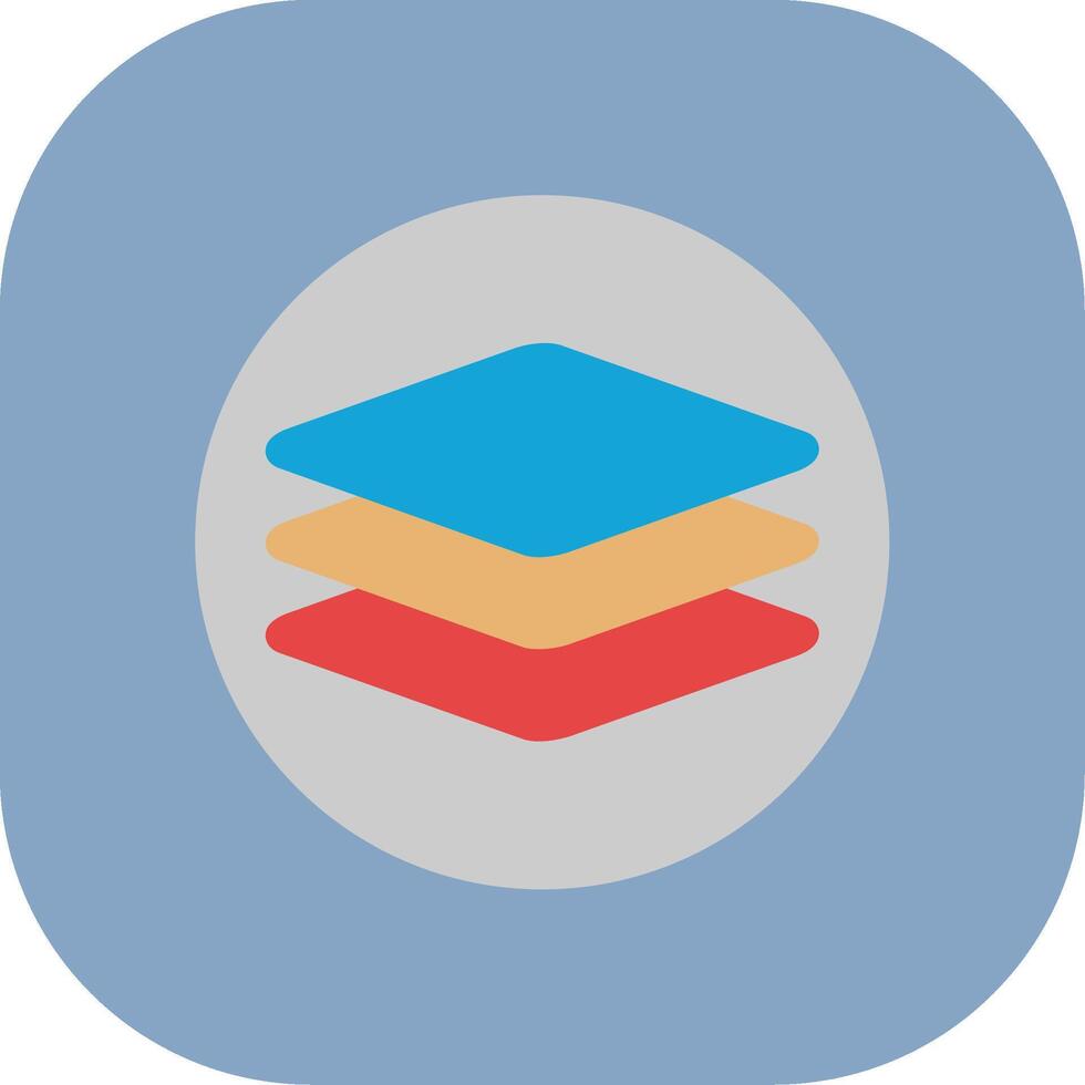 Layers Colorful Icon vector