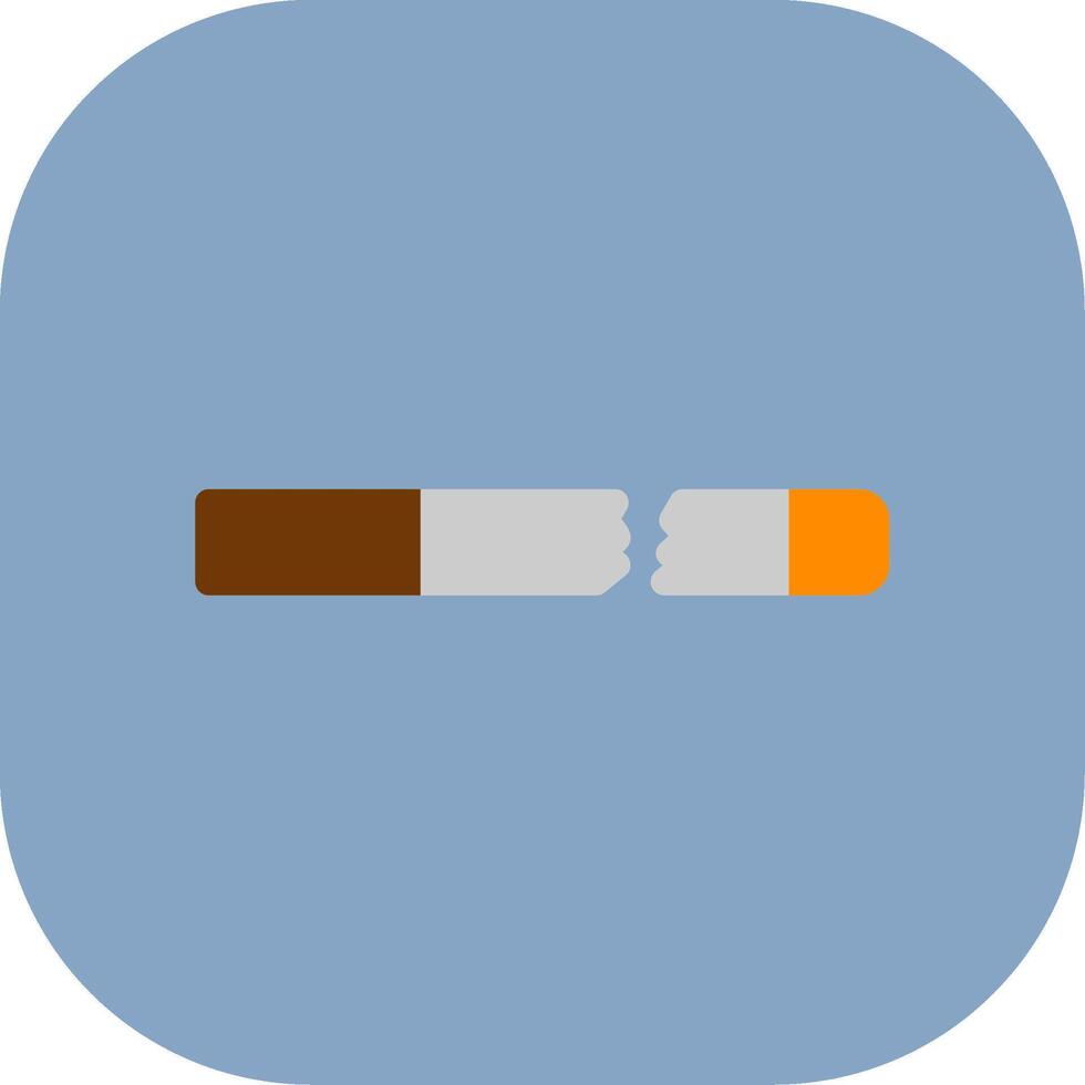 Brocken Cigarette Colorful Icon vector