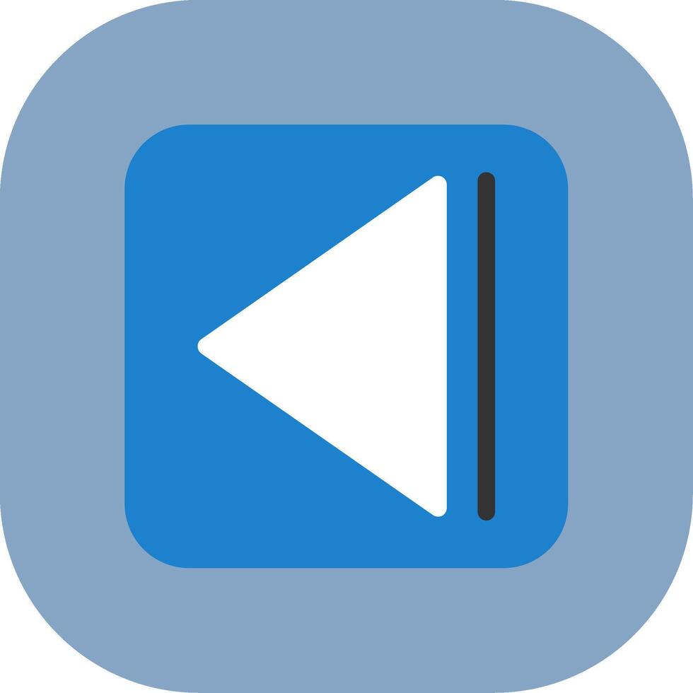 Rewind Colorful Icon vector