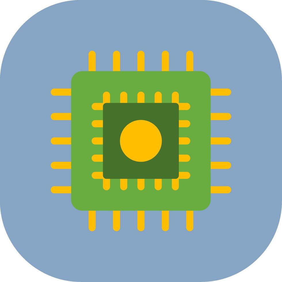 Cpu Colorful Icon vector