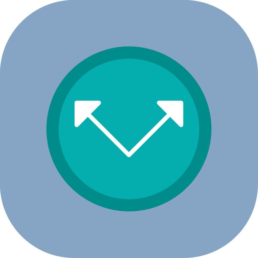 Left Chevron Colorful Icon vector