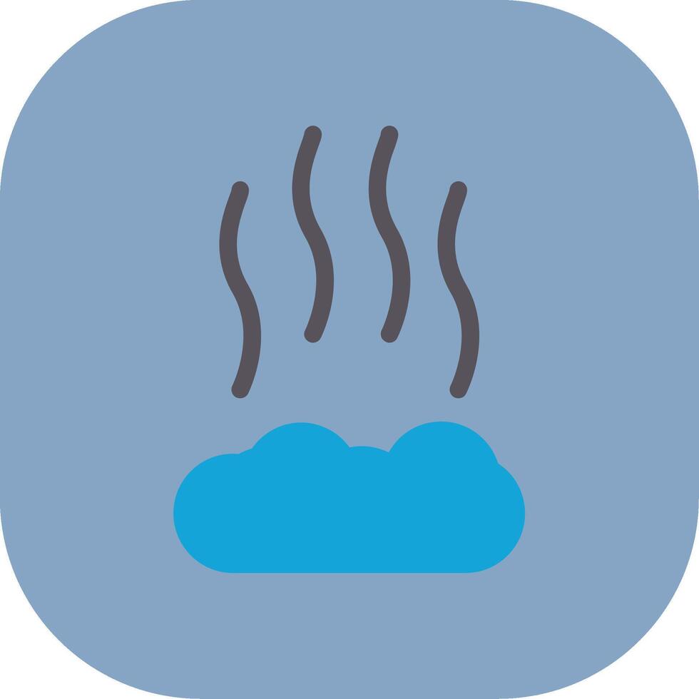 Smoke Colorful Icon vector