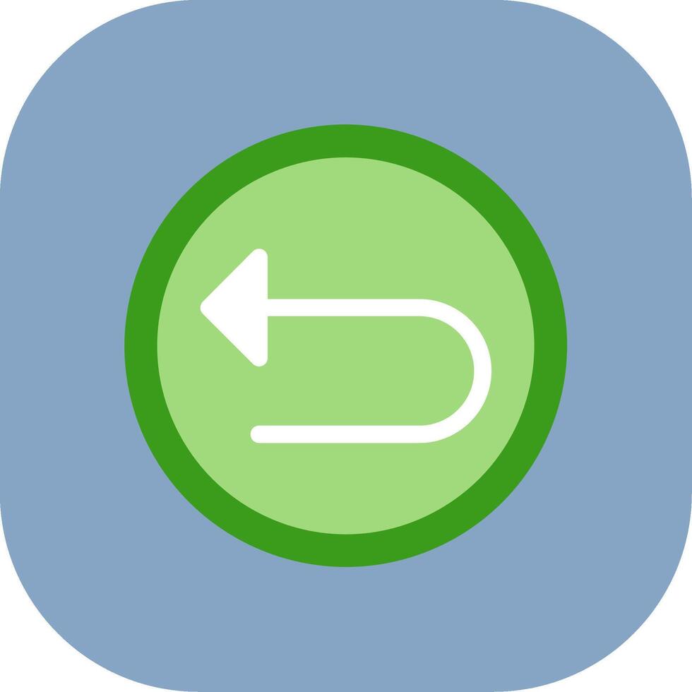 Left Arrow Colorful Icon vector
