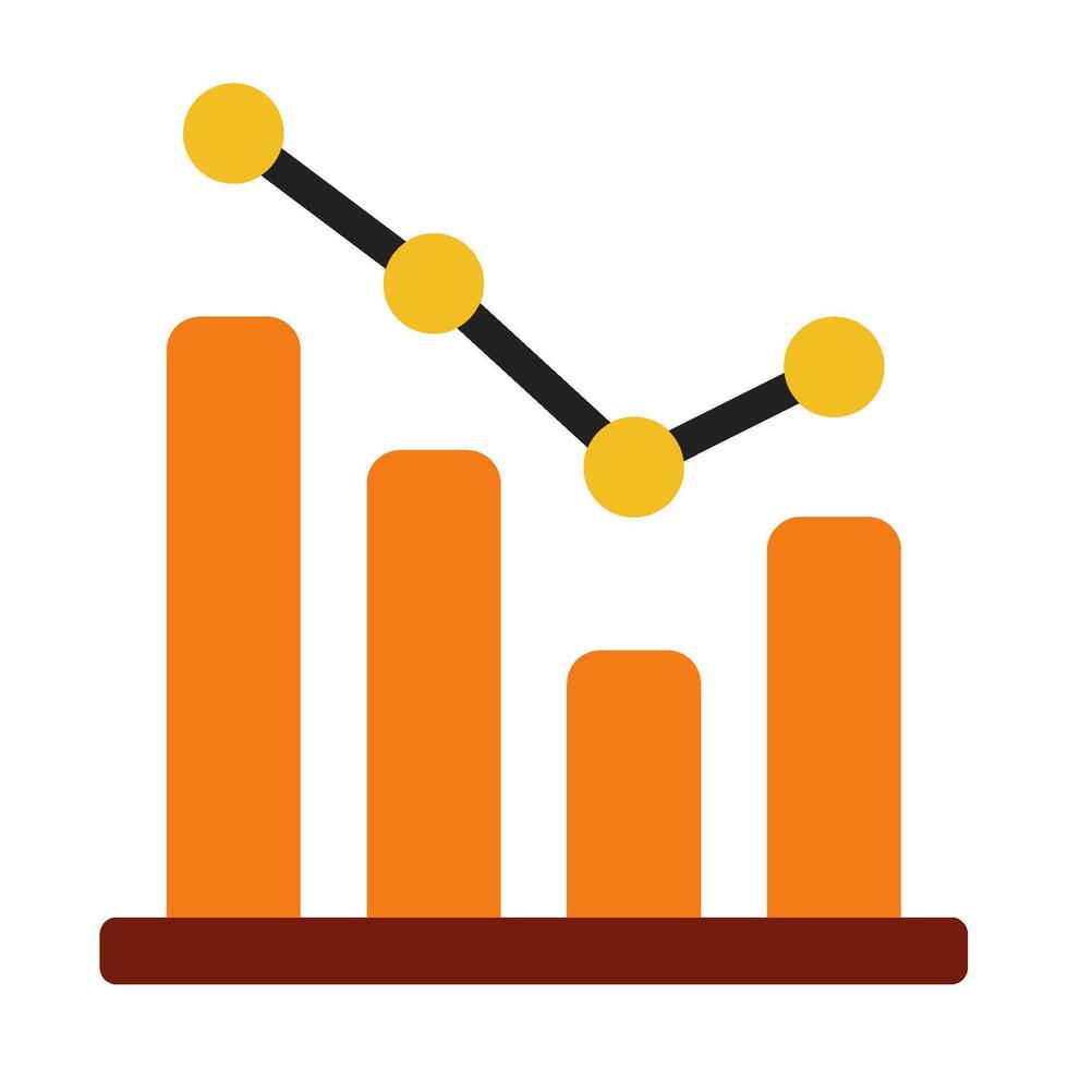 Graph Chart sales marketing icon illustration vector