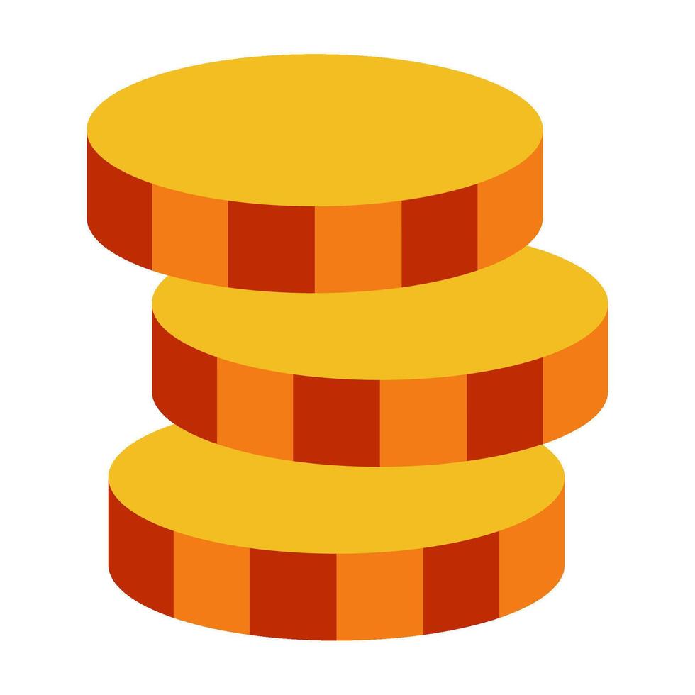 Coin Stack sales marketing icon illustration vector