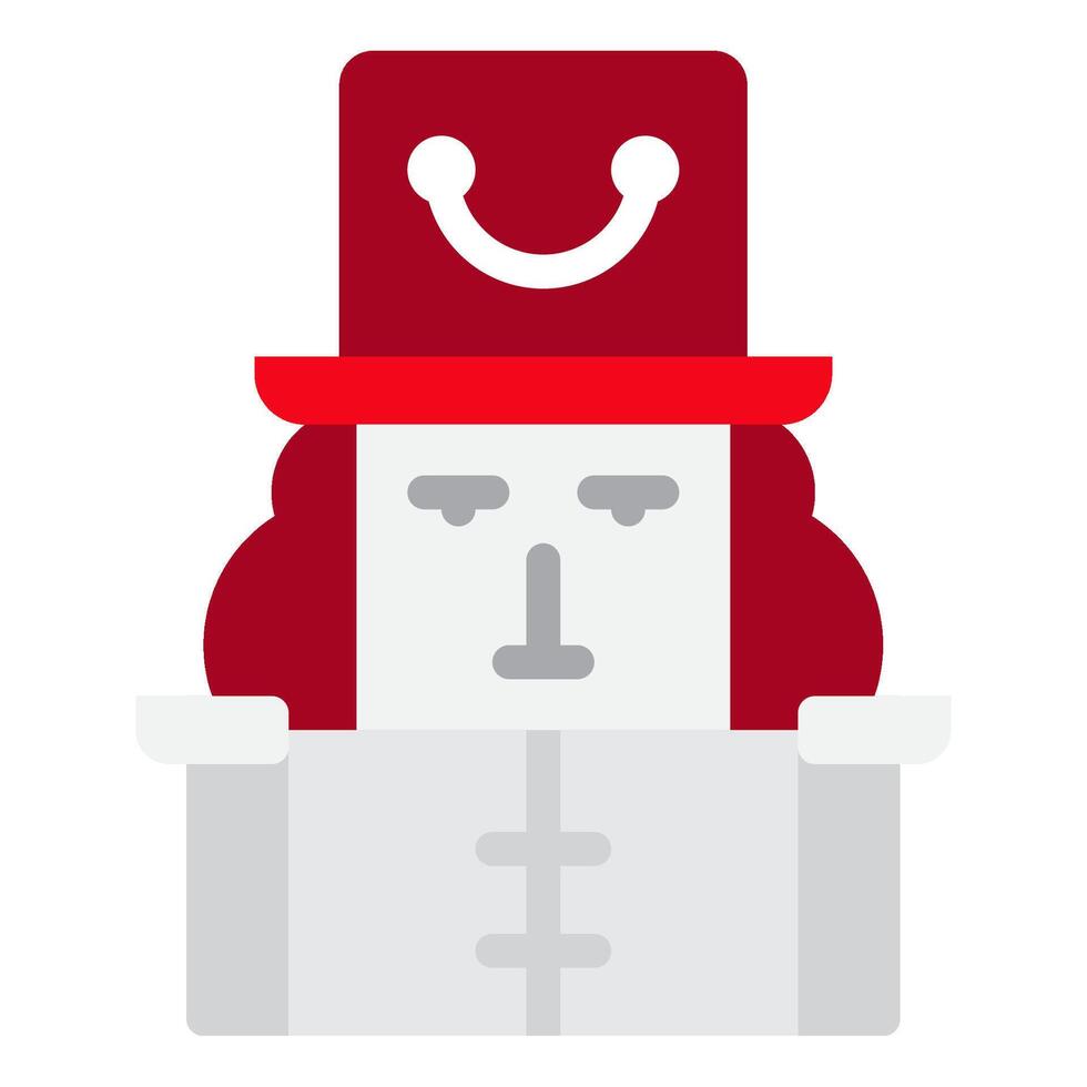 Nutcracker christmas icon illustration vector