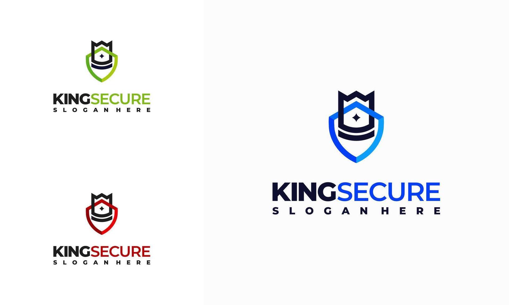 King Security logo designs concept , Security Technology logo symbol vector