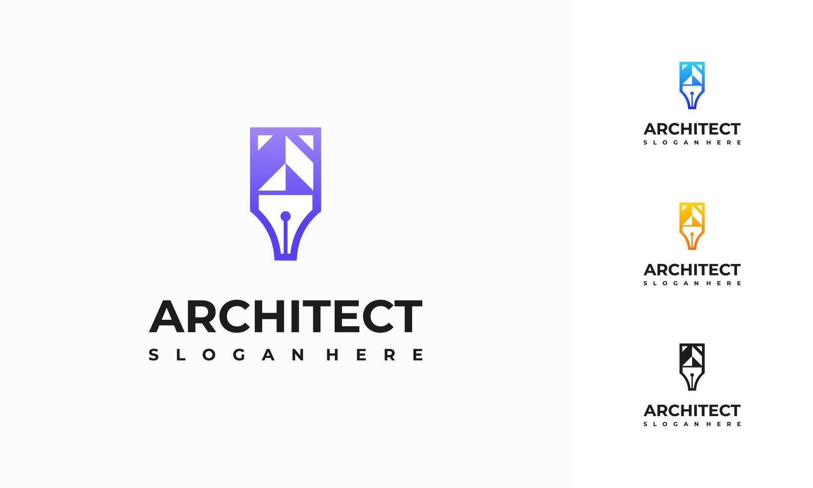 Architecture Education logo designs template , Architect Logo designs concept vector