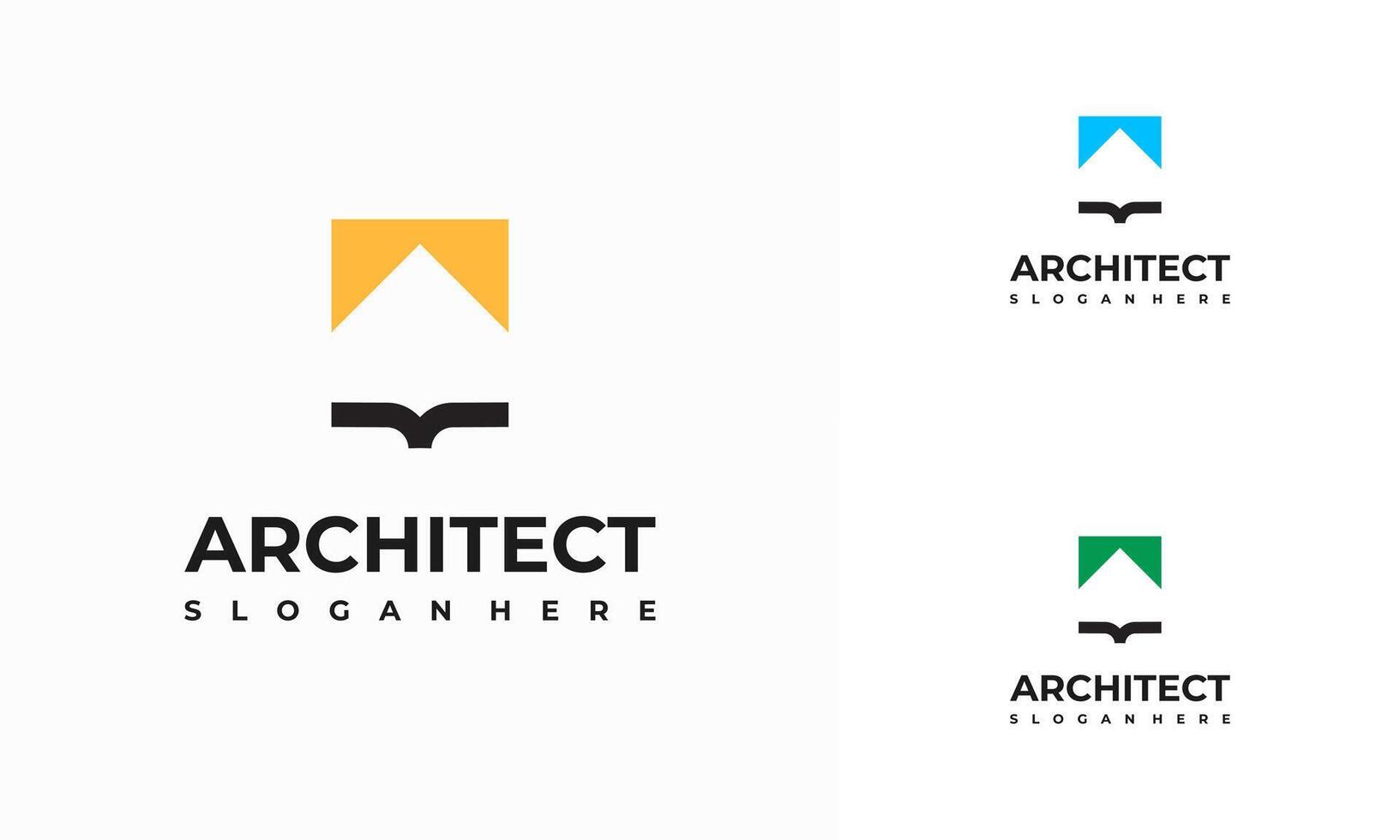 Architecture Education logo designs template , Architect Logo designs concept vector