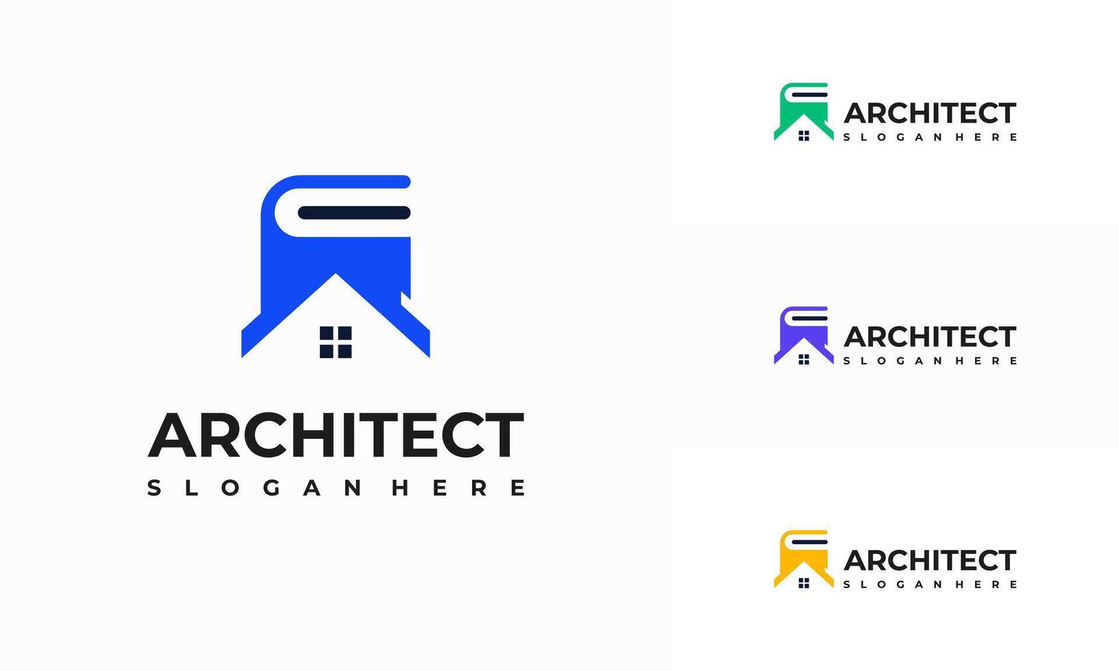 Architecture Education logo designs template , Architect Logo designs concept vector