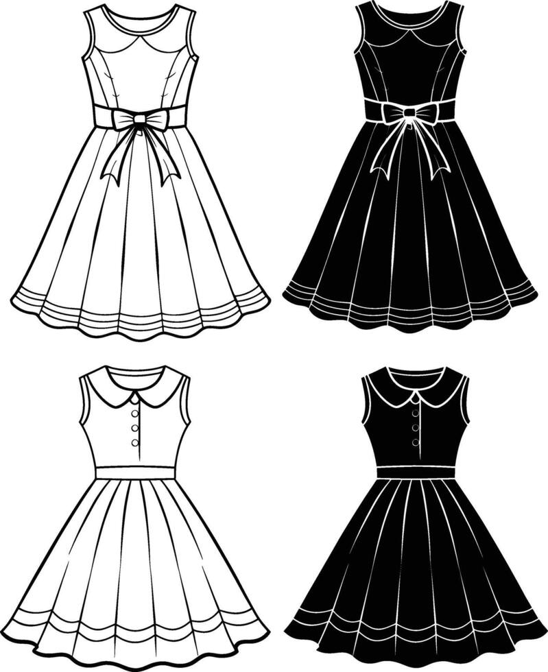 Effortless Elegance A-Line vector