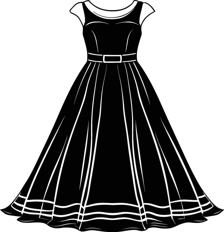 Simple Sophistication A-Line vector