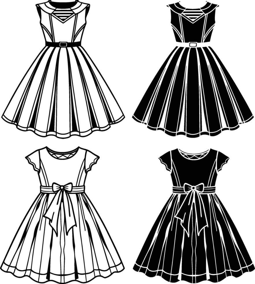 Fresh Blossoms A-Line vector