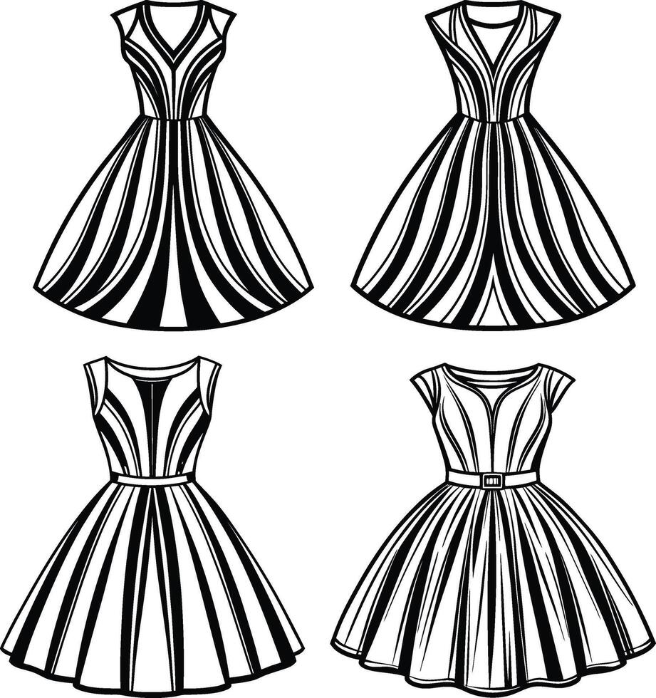 Whimsical Wonder A-Line vector