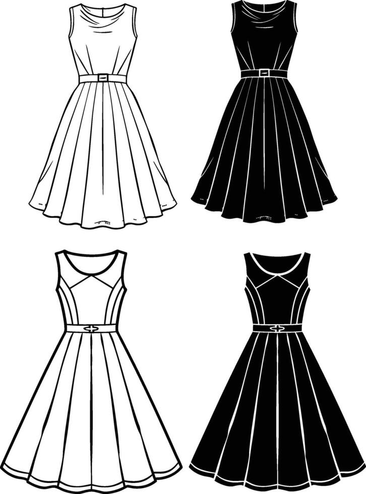 Modern Romance A-Line vector