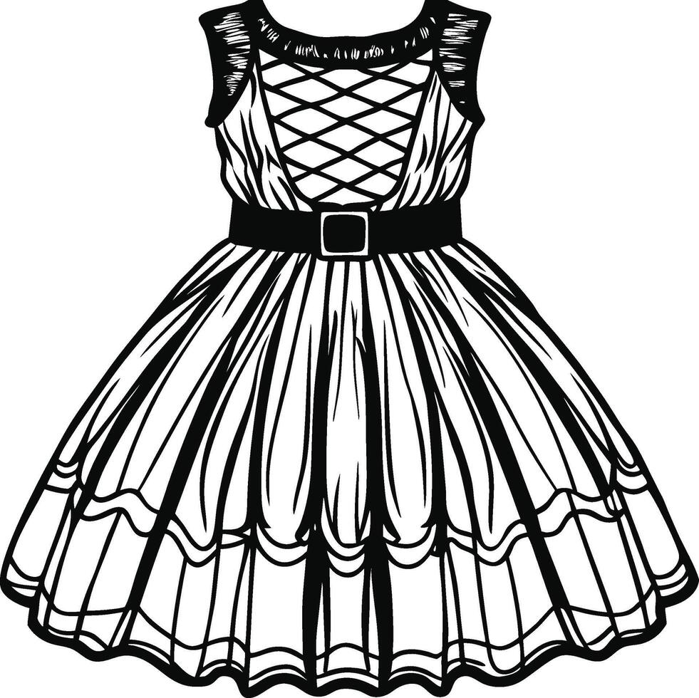 Retro Revival A-Line vector