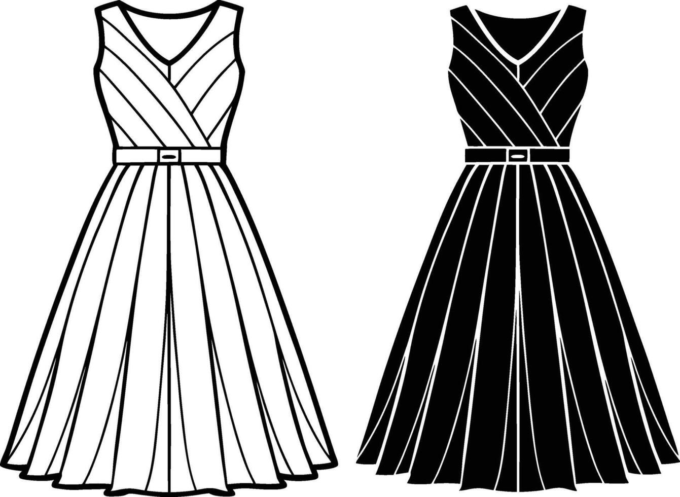 Effortless Glam A-Line vector