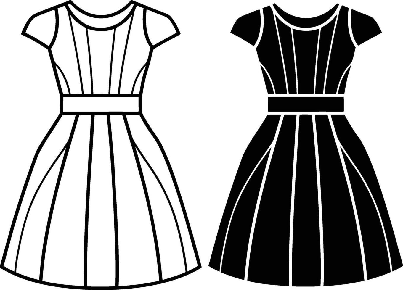 Rose Garden A-Line vector