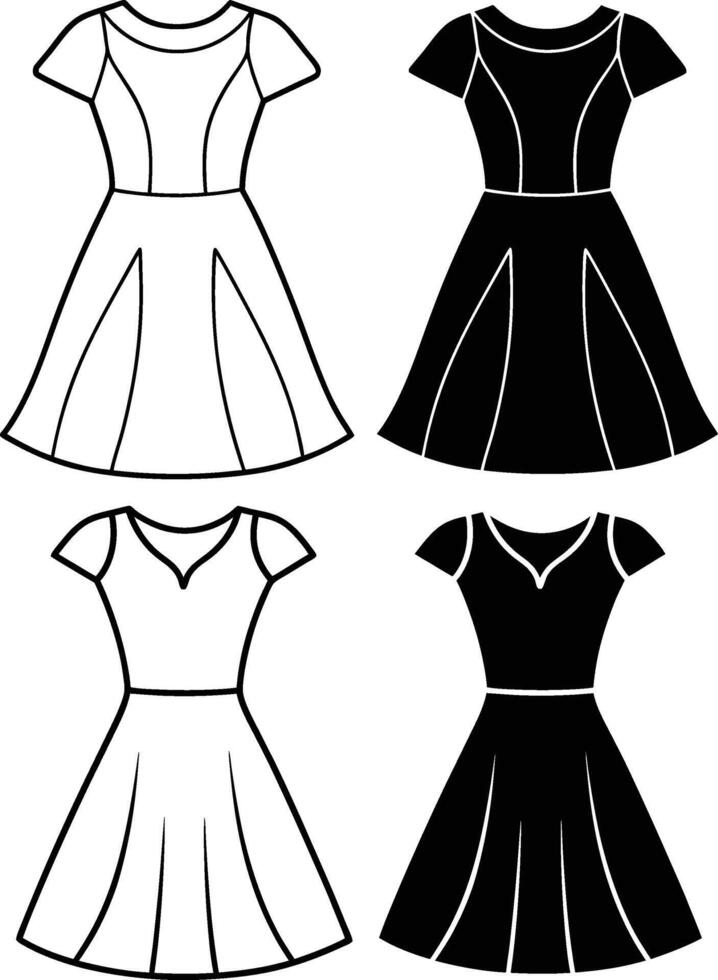 Modern Boho A-Line vector