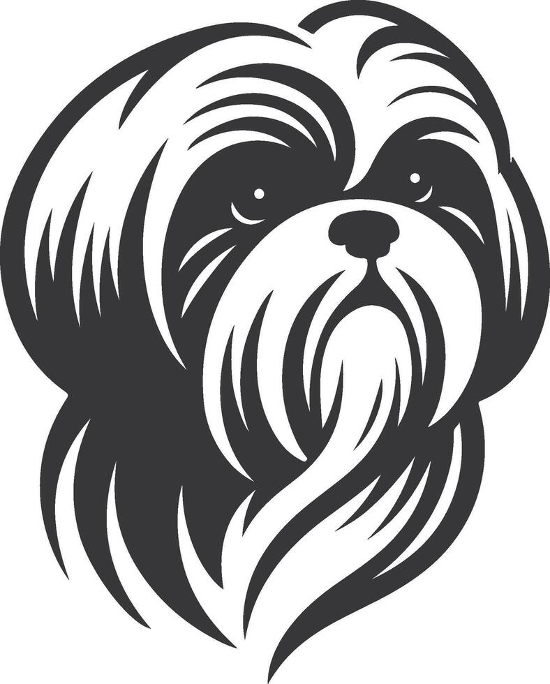 Simple Shih Tzu Curve vector
