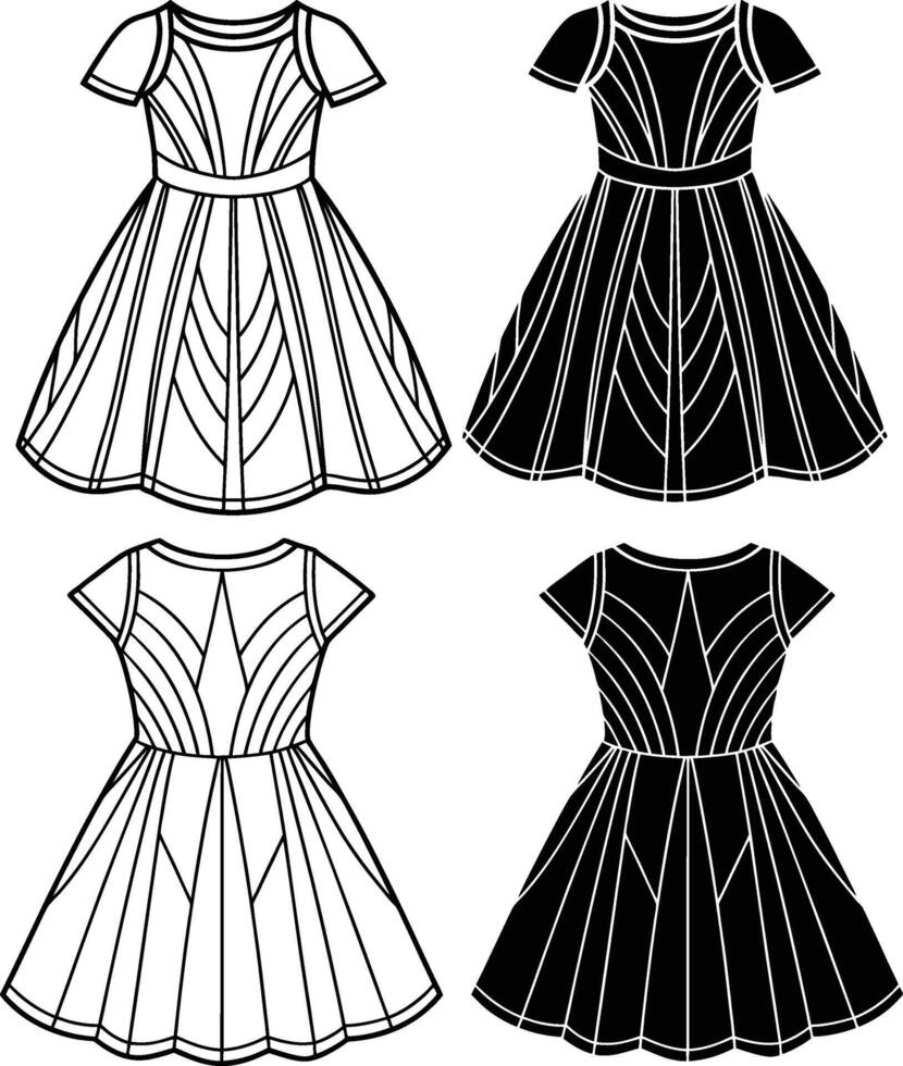 Refined Elegance A-Line vector
