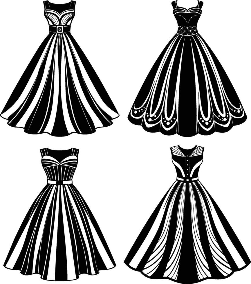 Shimmering Nights A-Line vector