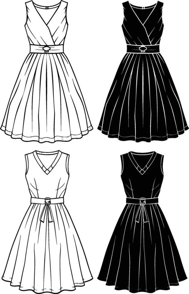 Whispering Silk A-Line vector