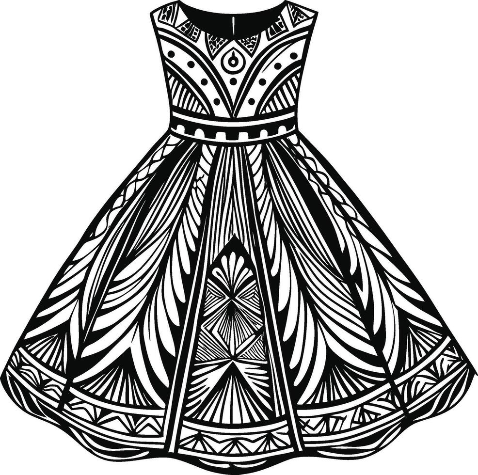 Bohemian Breeze A-Line vector