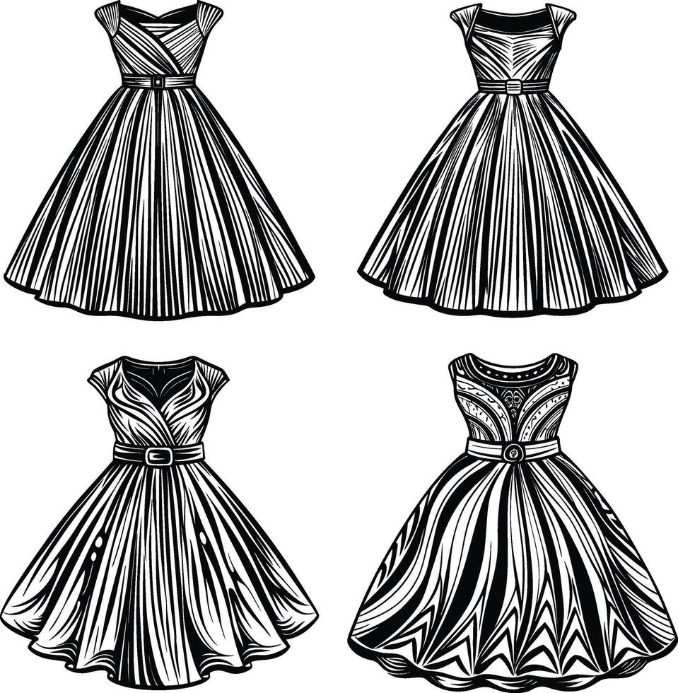 Enchanted Garden A-Line vector