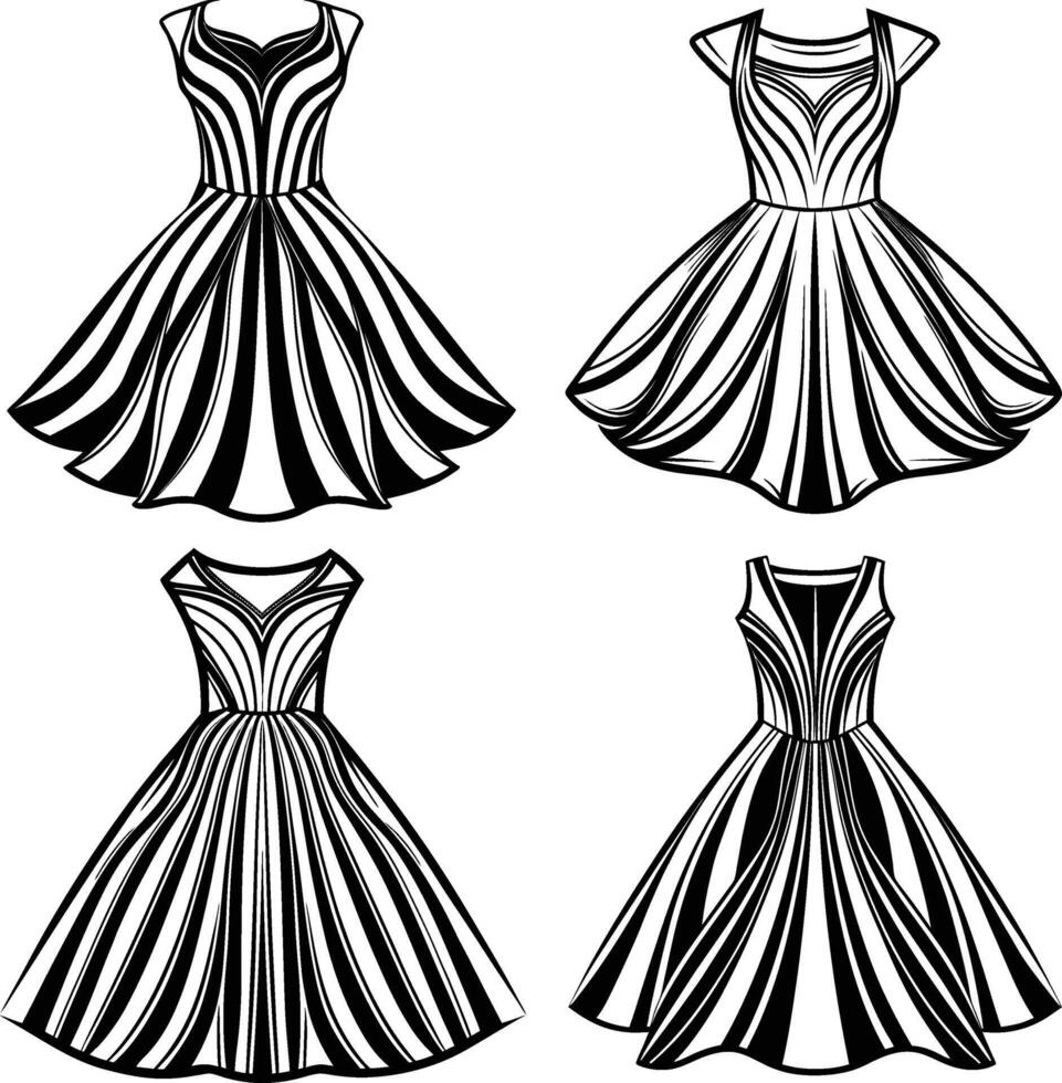 Boho Lace A-Line vector
