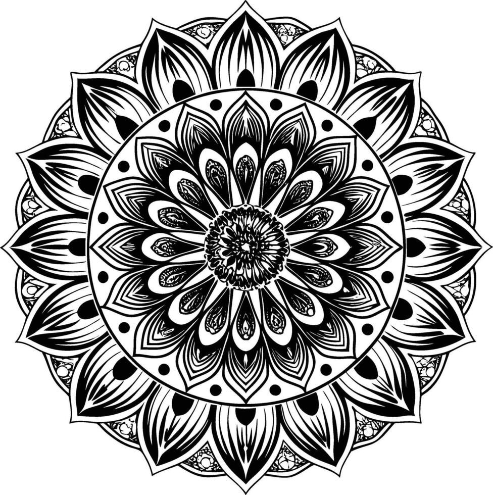 Futuristic Lines Mandala vector