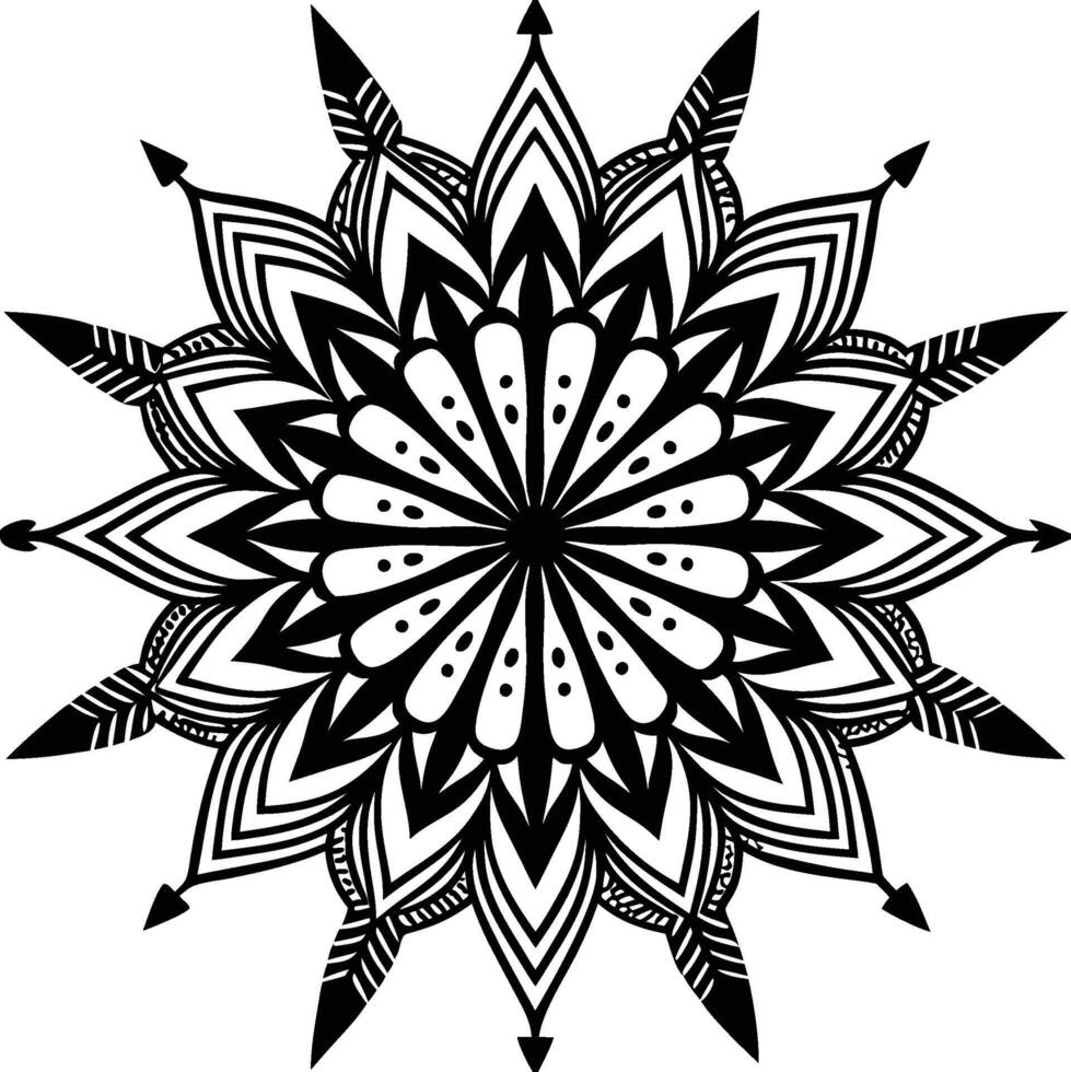 Elegant Essence Mandala vector