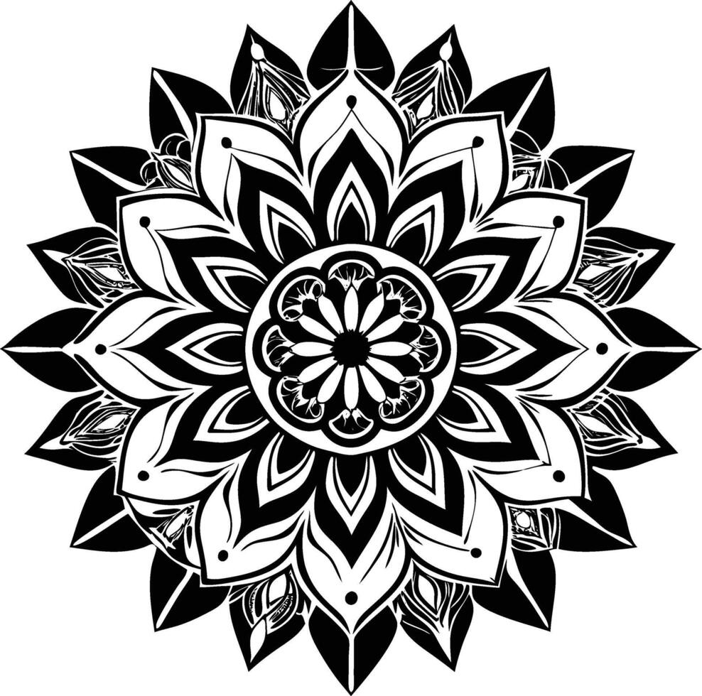 Digital Essence Mandala vector