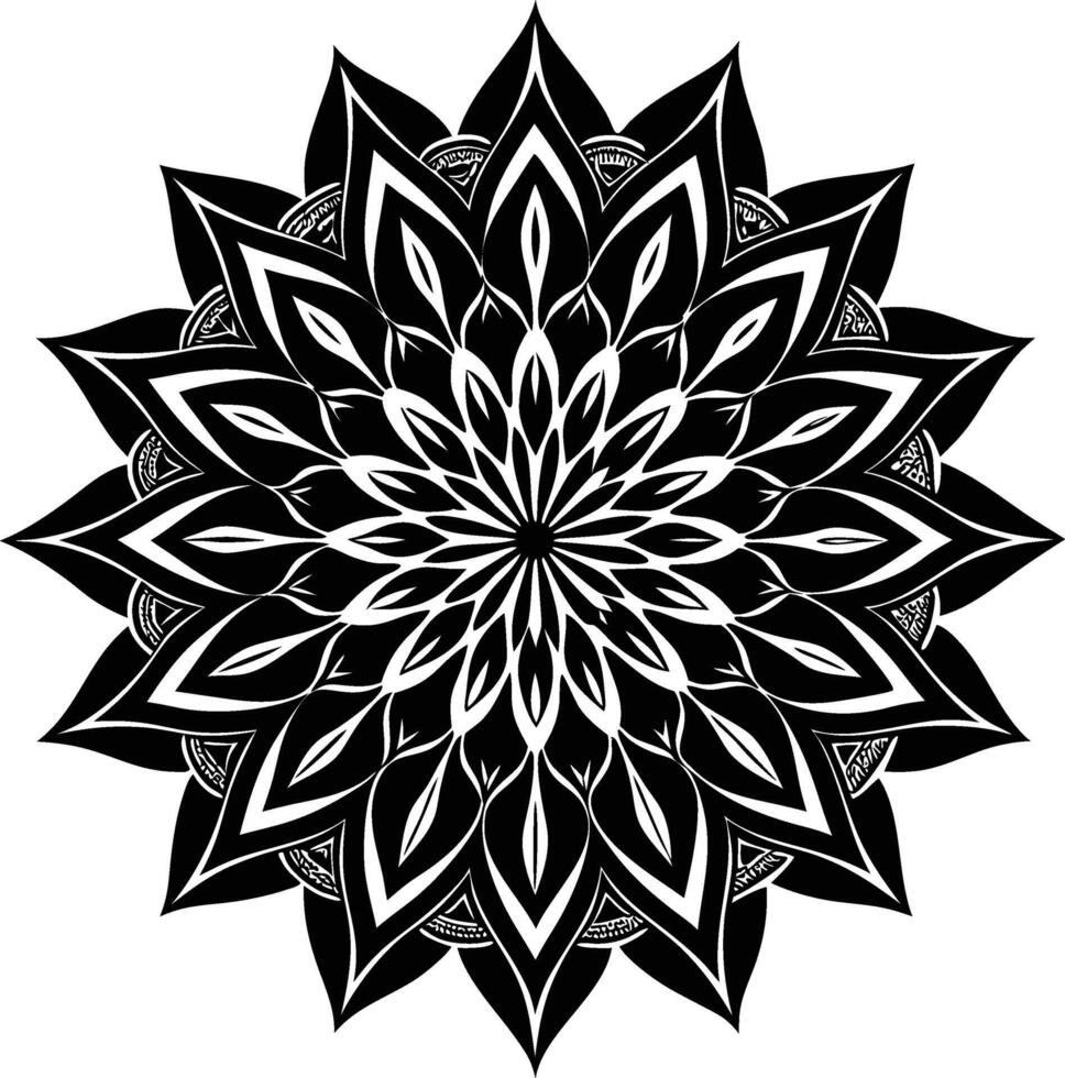Rustic Chic Mandala vector