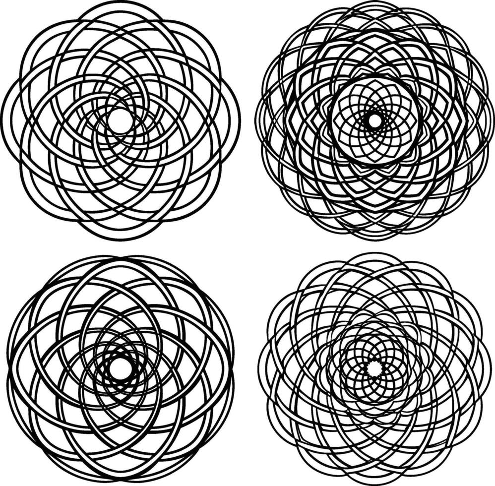 circle pattern mandala vector