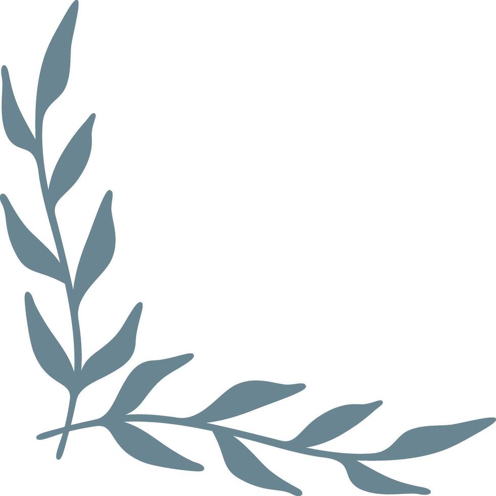 Corner Botanical Frame vector
