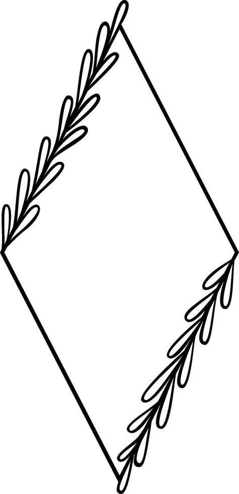 Diamond Laurel Leaf Border vector