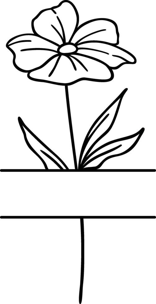 Cute Flower Border vector
