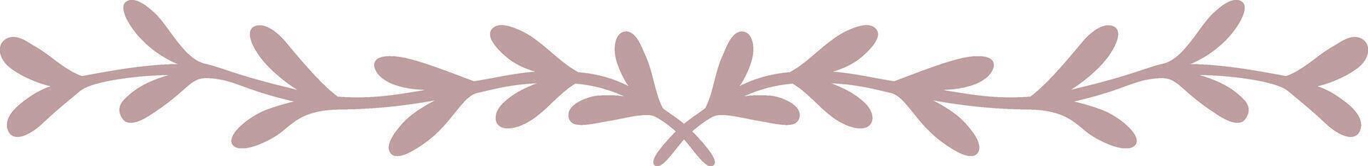 Cute Laurel Leaf Border vector