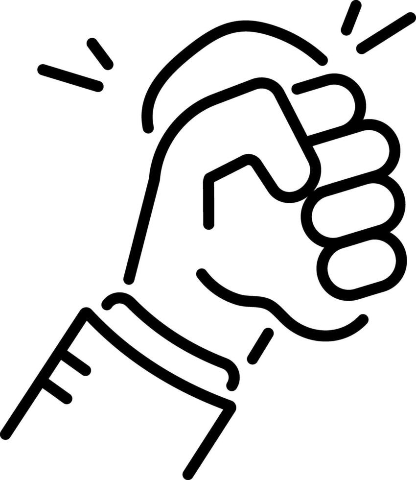 Squeeze ball icon in outline style vector