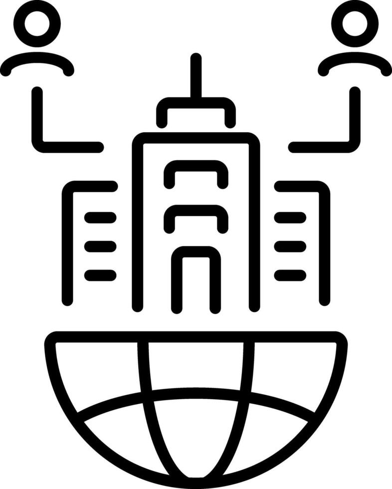 Emergency preparedness icon in line style vector