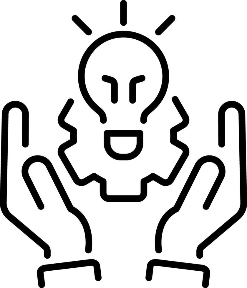Skills training icon in line style vector