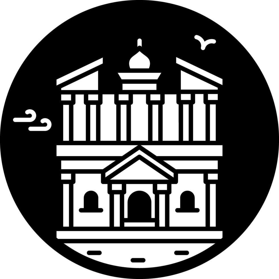 Petra icon in glyph style vector