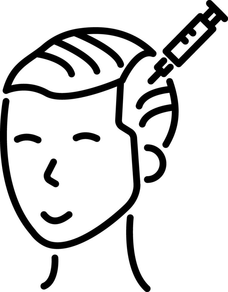 Prp treatment icon in linear style vector