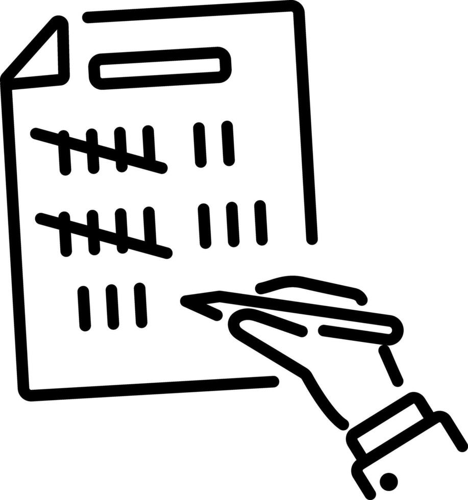 Consistency icon in outline style vector