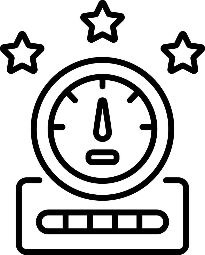 Performance icon in outline style vector