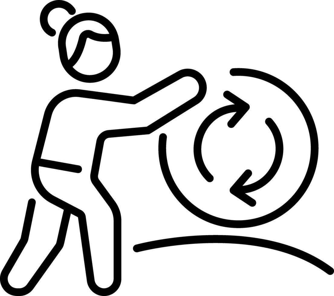 Work effectiveness icon in outline style vector