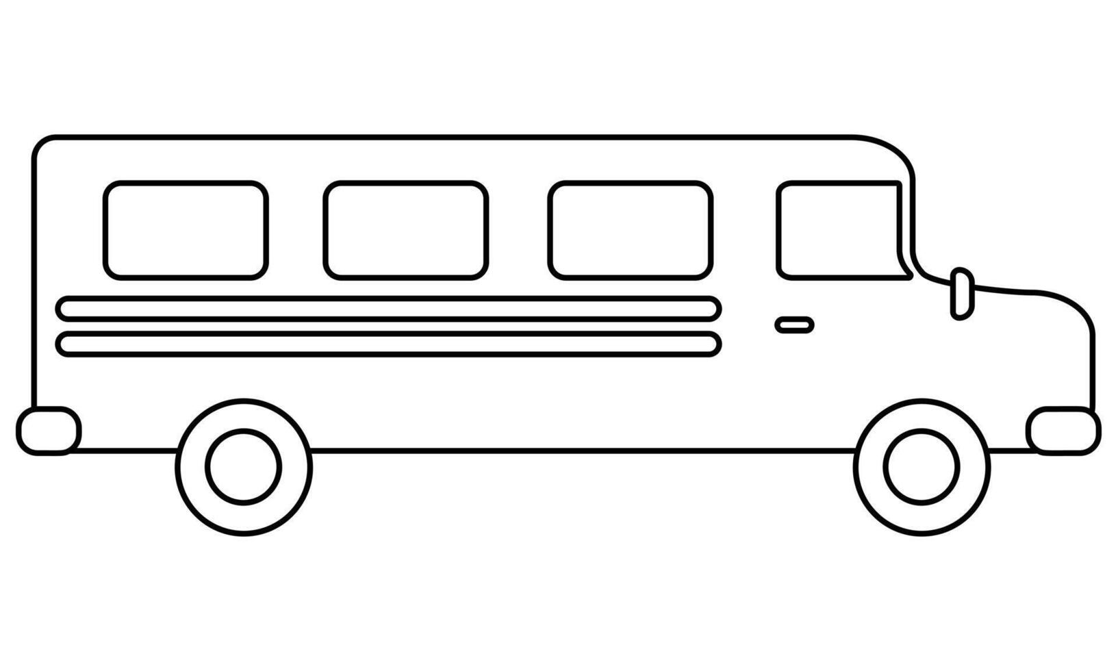 Limousine car for kids creativity and activity, Doodle coloring page with a vehicle vector