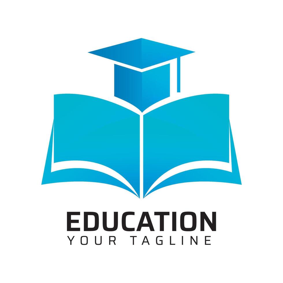 Book Education Hat Logo vector